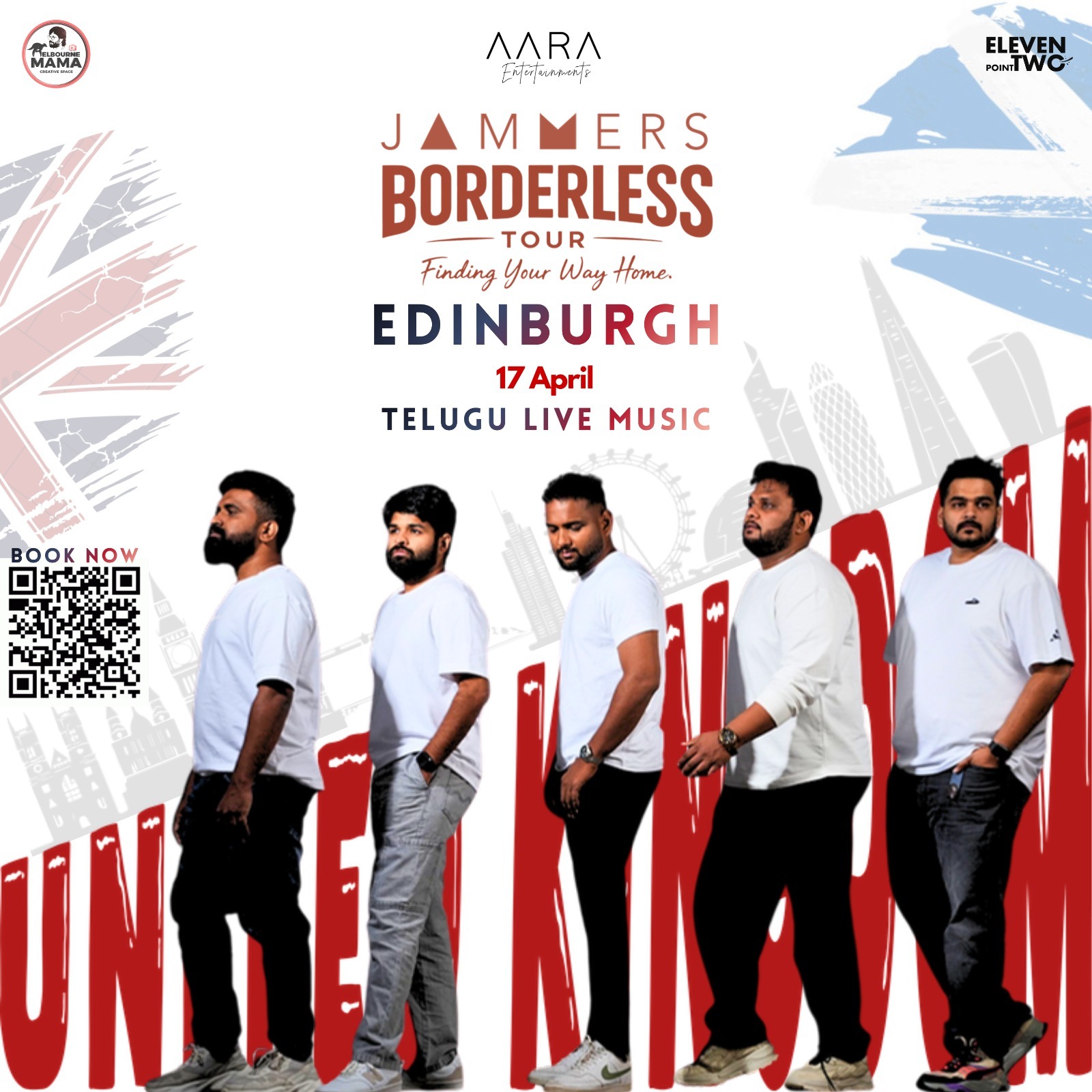 BAND JAMMERS - Live In Edinburgh - Borderless Tour - Telugu